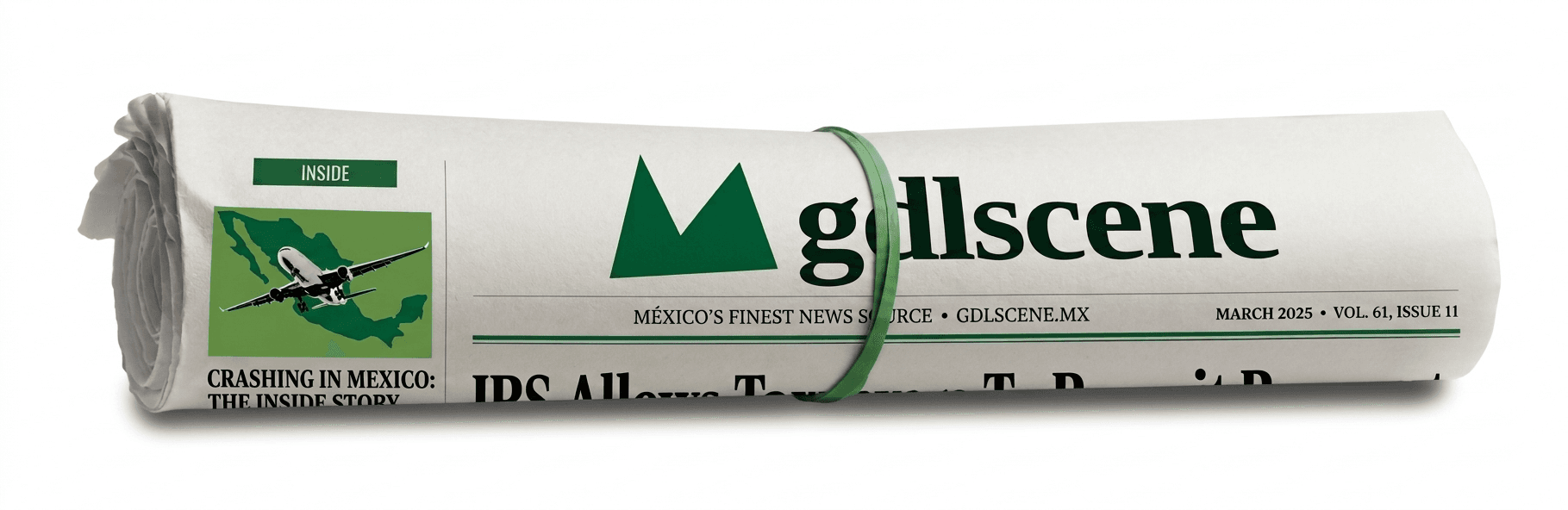 Edición impresa de gdlscene, enrollada